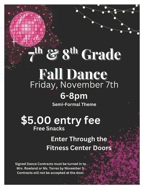7th & 8th Grade Dance